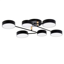 Almo chandelier 6XLED 144W 3000-6000K Black 80x58x21 cm Bayerlux