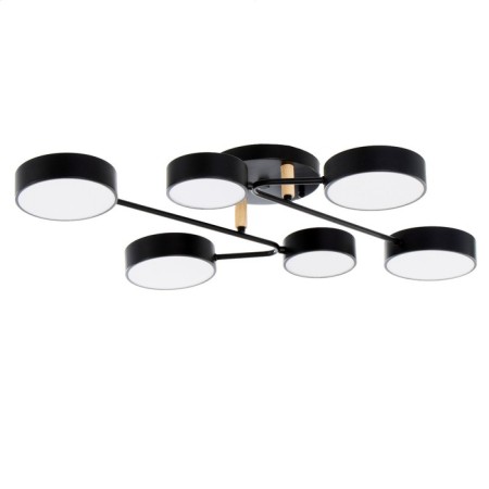 Almo chandelier 6XLED 144W 3000-6000K Black 80x58x21 cm Bayerlux
