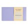 Planing undated 95x170 mm, 64 sheets, integral cover, artificial leather, software, lies, tinted block 70g/m2, lavender