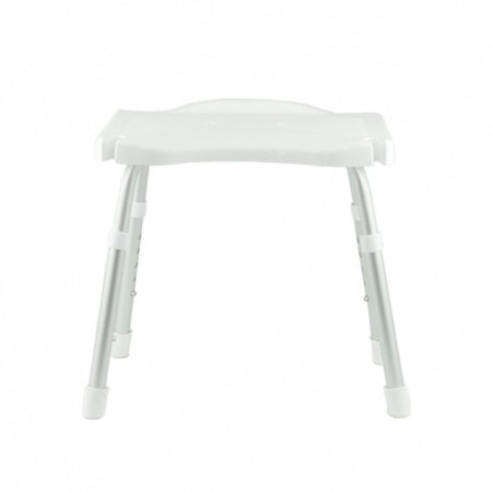 Apollo seat for the bathroom, with a holder, shelf, aluminum, plastic, 30x43 cm, white color-1