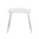 Apollo seat for the bathroom, with a holder, shelf, aluminum, plastic, 30x43 cm, white color