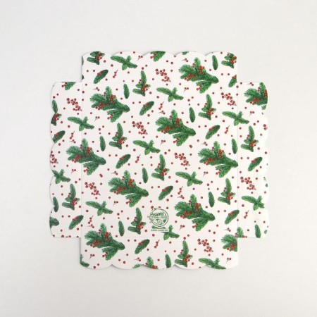 Box Box with PVC lid "Bant", 15 x 15 x 3 cm, new year-4