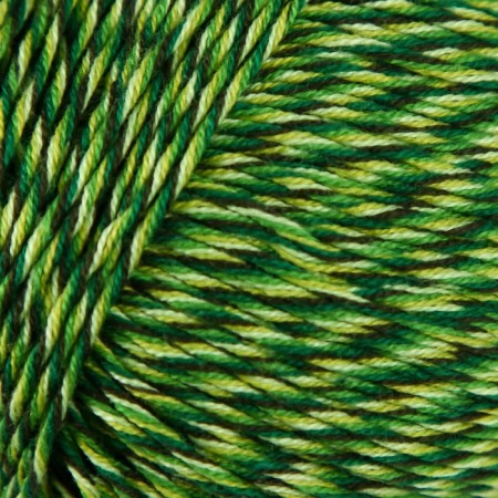 Baby Cotton Multicolor yarn 50%acrylic, 50%cotton 165m/50g (5207 Green Melange)-2