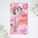 A teaspoon spoon with an engraving “The best daughter”, on a gift card, 3 x 14 cm.
