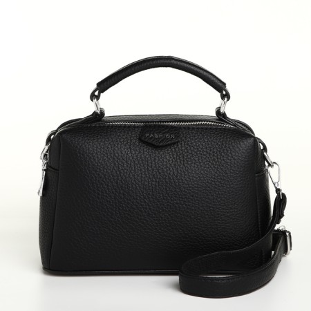 Women's bag, 23*14*10, 2 Otv on lightning, n/pocket, belt regulus, black