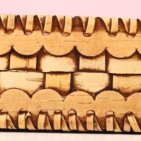 Sukharnitsa "Whole Wicker", 21 × 12 × 5 cm, birch bark-4