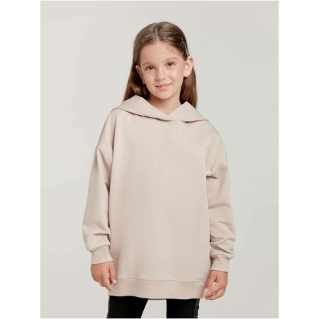 Худи для девочек удлинённое Conte Elegant, рост 146-152 см, цвет light cappuccino-3