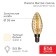 Lamp Filament Twisted Candle LCW35 9.5W 950LM 2400K E14 Golden Sales REXANT
