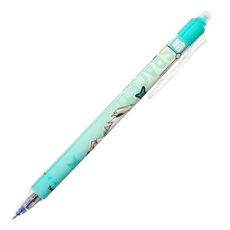 Automatic gel handle with erased ink, blue rod, "anime-boy", mix-1