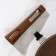 Granite pan, d = 24 cm, removable handle, glass cover, anti -stick coating, brown color