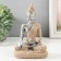 Souvenir Polystone "Buddha Mudra Bhumissartsh -Supply to Earth" Sand 5.7x11.5x16.5 cm