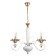 Lilet chandelier 3he14 40W white-gold 56x70x56 cm Bayerlux