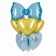 Set of foil balls "Bow", 7 pcs.
