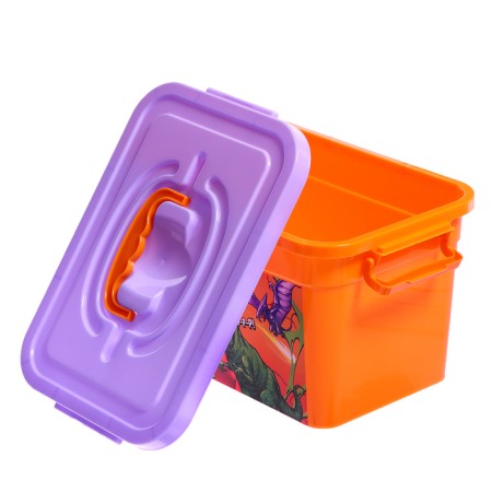 Box for storing toys "Dinosaurs", 6.5 liters-3