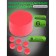 Anti -disputed lining, D 2.5 cm, red, set 6 pieces