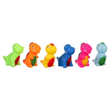 A set of rubber toys for the bath "Dinosaurs", 6 pcs, crush me-9
