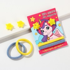 A set of rubber bands and hair crab 