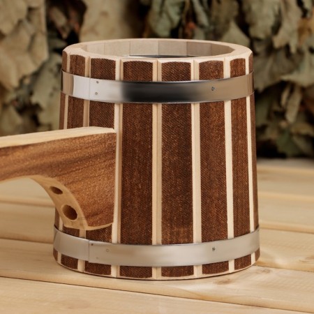 Scoop from the linden "Dobrynya", 0.5l, 54 cm, stainless insert, with a long handle, thermo-4