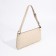 Baget bag with zipper, beige color