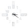 Interior tie-tie clock clock, 70 x 70 cm