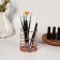Storage for storage of manicure/cosmetic supplies "Rafael", D - 9 × 10 cm, bronze color