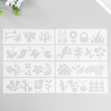 A stencil with curly edge 