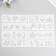 A stencil with curly edge "Summer" set of 8 pcs 18.3x5.5 cm