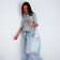 Bag - Shoper with a patch Nazamok Gray, 40 × 38 × 7 cm