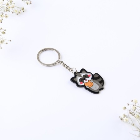 Key keychain “My love is only for you”, acrylic, 13.3 x 8-4