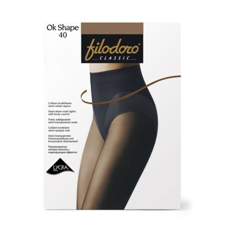 Women's tights Filodoro Ok Shape, 40 den, size 2, Playa color-1