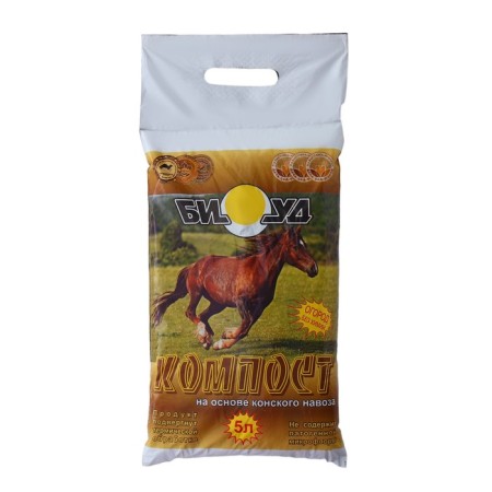 Fertilizer biocompost Biud Horse, package, 5 liters