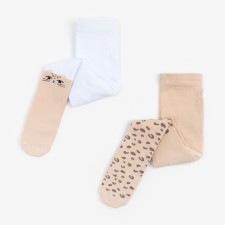 A set of tights of crumb I am Leopard, height 68-74 cm, beige color