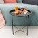 Folding metal table-stalk 2 in 1, 470 × 470 × 505 mm, black color