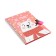 Gift notebook, 45 sheets, line, on the castle, on the crest, Bear (17.8x13cm)