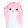 Soft toy "cat", 90 cm, pink color