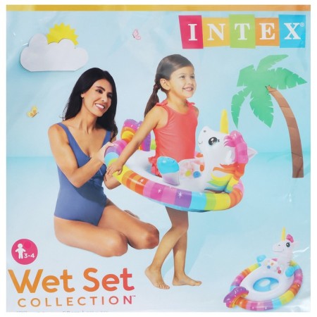 Circle for swimming "animals", with a seat, from 3-4 years old, color mix, 59570np intex-10