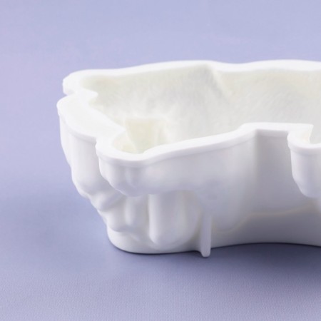 Mold "dog", silicone, 9.5 × 7 × 3.2 cm, white color-6