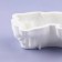 Mold "dog", silicone, 9.5 × 7 × 3.2 cm, white color