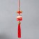 Suspension Ceramics "Mani-Neko with a knot of happiness" red 5x5x36 cm