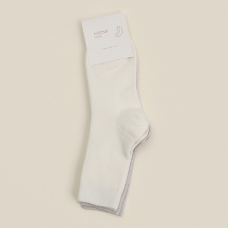 Women's socks SL Home 2 pairs, p. 36-39 (23-25 ​​cm), milk/gray-3