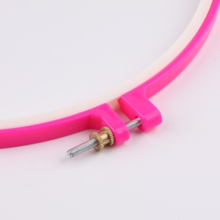 Embroidery hoops, d = 26 cm, pink color-1