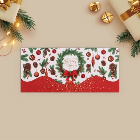 A set of molding envelopes "Wonderful New Year" 10 pieces, 17 x 8 cm, New Year-20