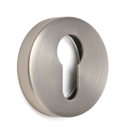 Lockland cylinder overlay, round, satin nickel color, kit.-2