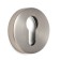 Lockland cylinder overlay, round, satin nickel color, kit.