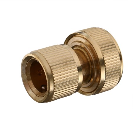 Connector with Aquastop, 3/4 "(19 mm), quick -sitting connection, brass, Greengo-1