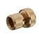 Connector with Aquastop, 3/4 "(19 mm), quick -sitting connection, brass, Greengo