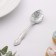 A teaspoon spoon with an engraving of "beloved dad", h = 14cm.