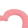 Silicone teether "heart", pink color, mum & baby