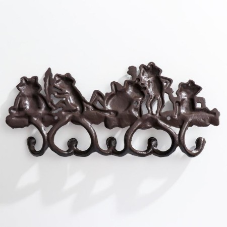 Decorative metal hooks "Frogs" 14x31x4 cm-4