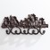 Decorative metal hooks "Frogs" 14x31x4 cm